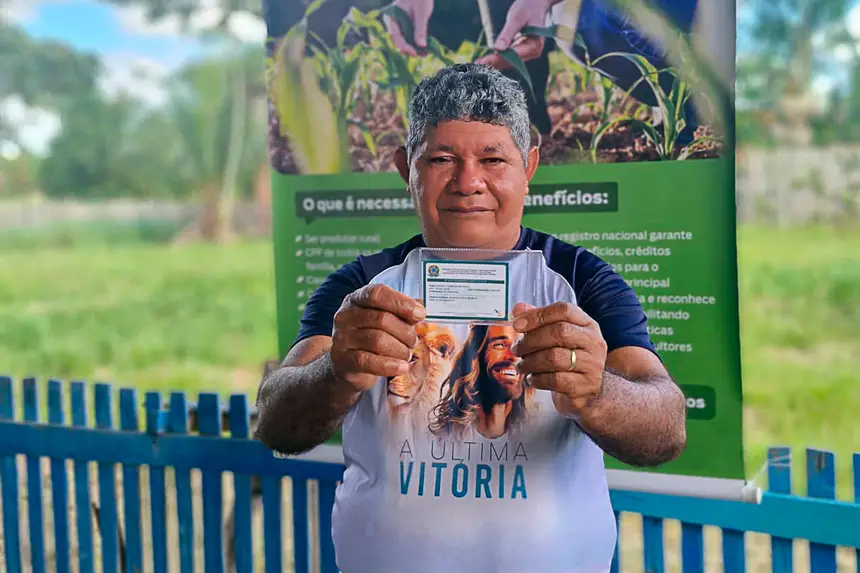 ENTREGA DE CADASTRO DE AGRICULTURA FAMILIAR NELSON MANDELA