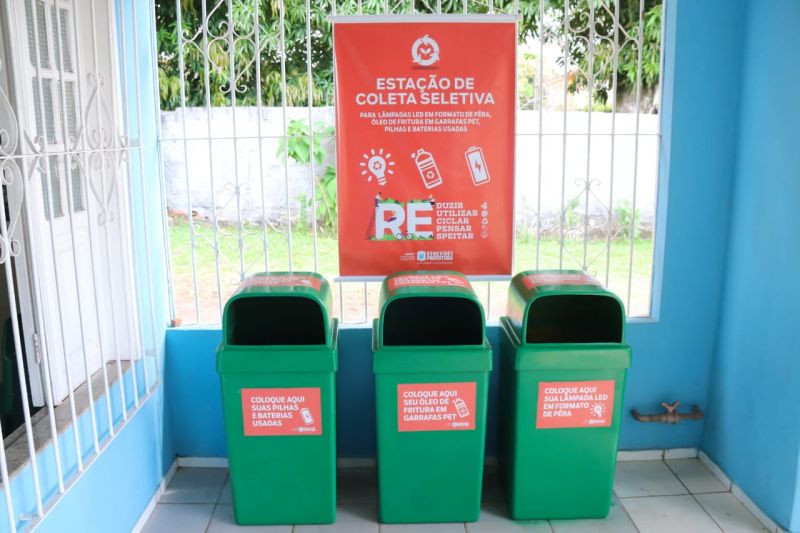 SEMMAT inaugura estação de coletas de materiais para reciclagem
