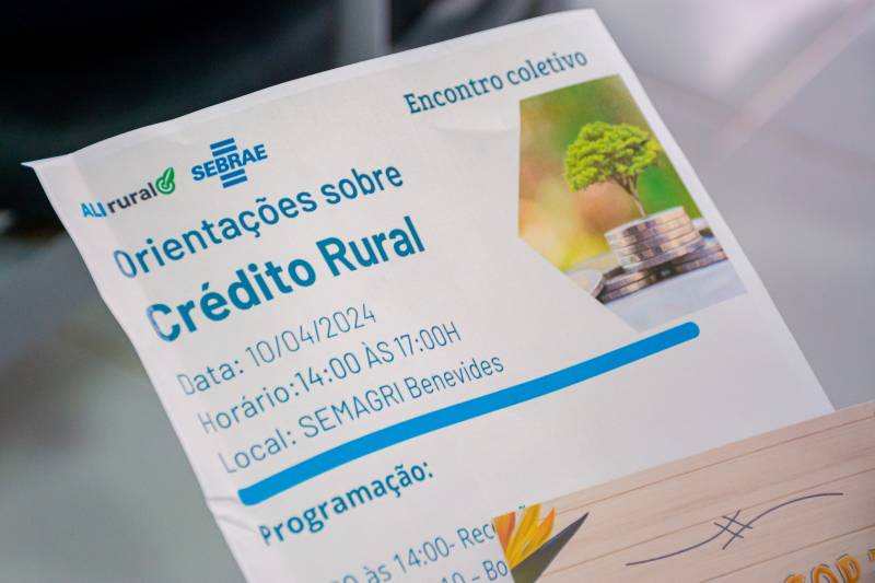 Produtores locais recebem orientações sobre crédito rural no 1º encontro do programa ALI Rural