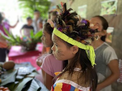 notícia: Crianças da Rede Municipal de Ensino celebram a resistência dos povos indígenas e sua diversidade cultural 
