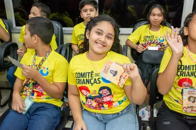 Integrantes da edição 2026 do Comitê das Crianças de Benevides tomaram posse