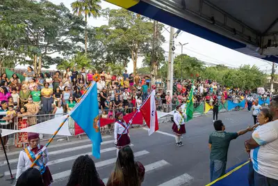 notícia: Em Benevides, encerramento das homenagens à Pátria foi realizado em Murinin